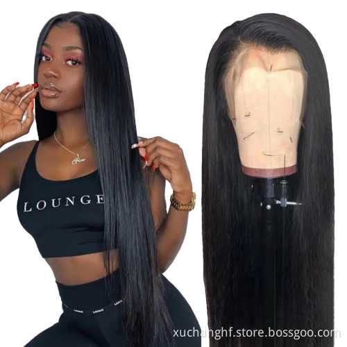 Frontal Glueless Full Hd Lace Wig,Cuticle Aligned Virgin Raw Indian Hair Wig,Unprocessed 100% Human Hair Full Lace Wig